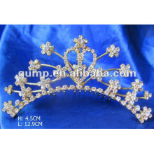 Rhinestone boda tiara peine (GWST12-036)